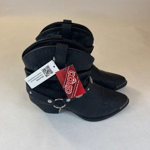 NWT Dingo Black Boots Low Fiona Womens Size 8